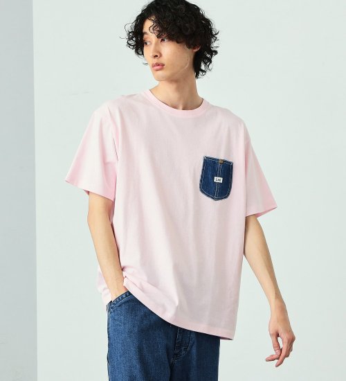 Lee(リー)の【大きいサイズ】デニムポケット 半袖Tシャツ|トップス/Tシャツ/カットソー/メンズ|ピンク