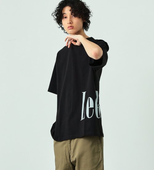 Lee(リー)のサイドプリント 半袖Tシャツ|トップス/Tシャツ/カットソー/メンズ|ブラック