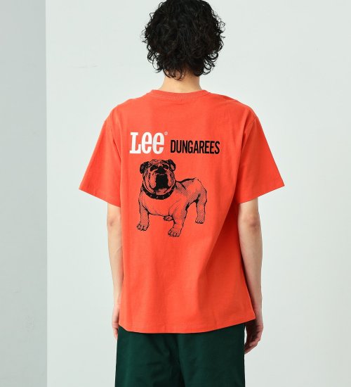 Lee(リー)のブルドッグプリント 半袖Tシャツ|トップス/Tシャツ/カットソー/メンズ|オレンジ