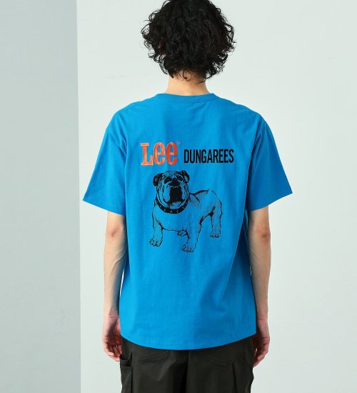 Lee(リー)のブルドッグプリント 半袖Tシャツ|トップス/Tシャツ/カットソー/メンズ|ブルー