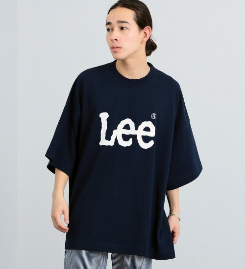 Lee(リー)の【SUPER SIZED】Lee LOGO ショートスリーブTee|トップス/Tシャツ/カットソー/メンズ|ネイビー