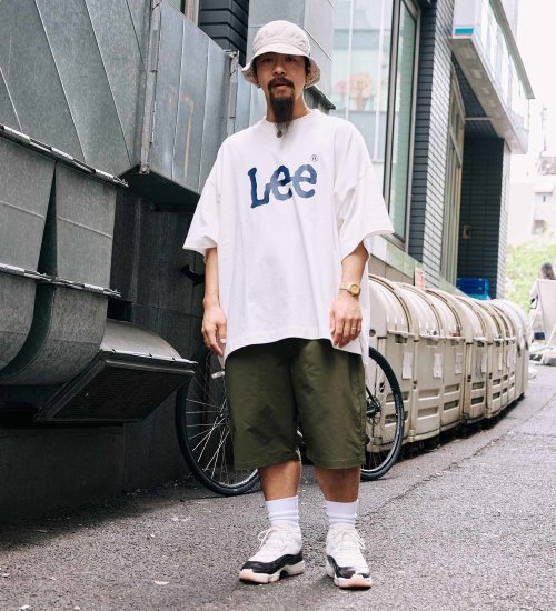 Lee(リー)の【ポイントアップ対象】【SUPER SIZED】Lee LOGO ショートスリーブTee|トップス/Tシャツ/カットソー/メンズ|ホワイト