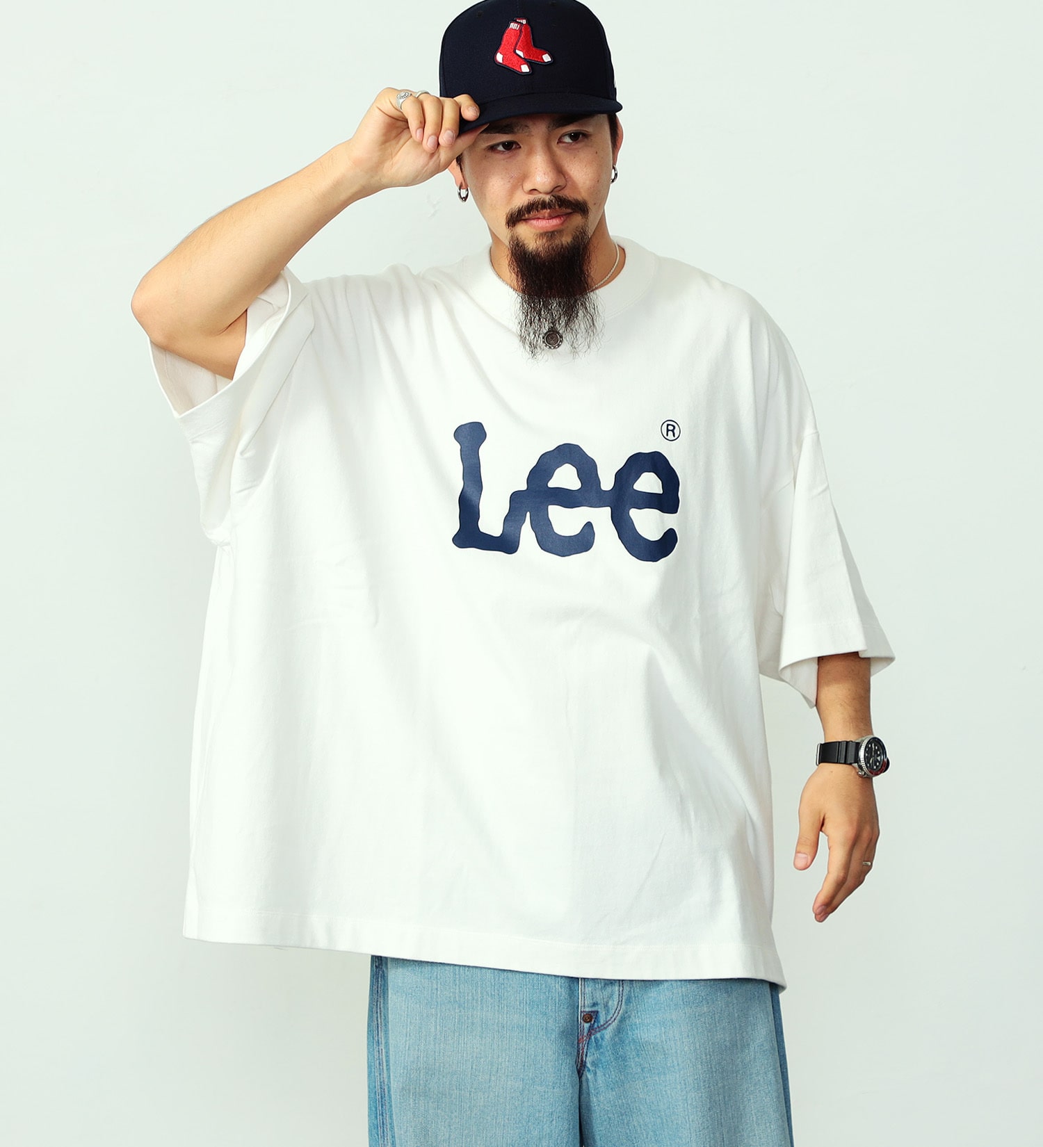 Lee(リー)の【SUPER SIZED】Lee LOGO ショートスリーブTee|トップス/Tシャツ/カットソー/メンズ|ホワイト