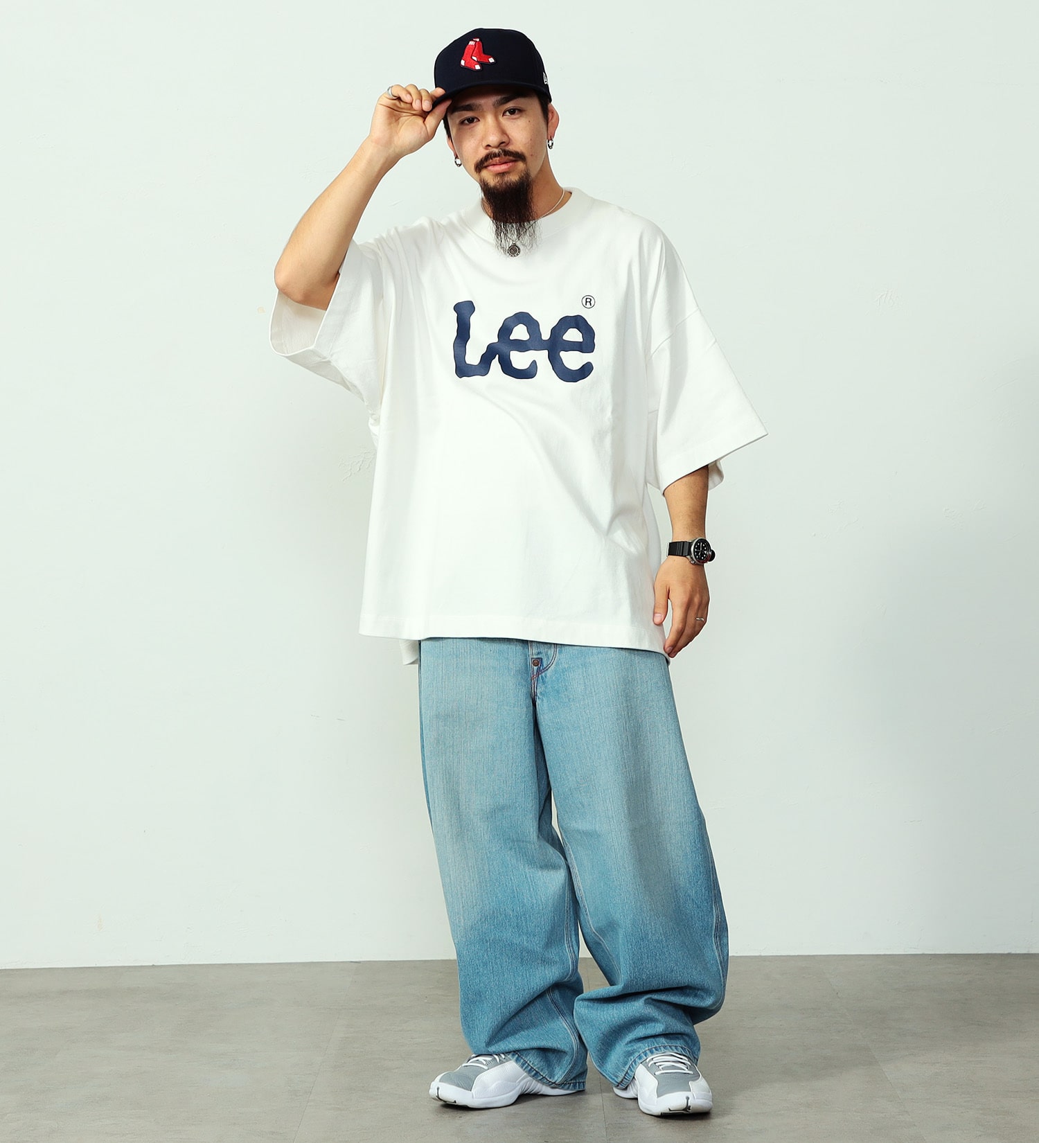 Lee(リー)の【GW SALE】【SUPER SIZED】Lee LOGO ショートスリーブTee|トップス/Tシャツ/カットソー/メンズ|ホワイト