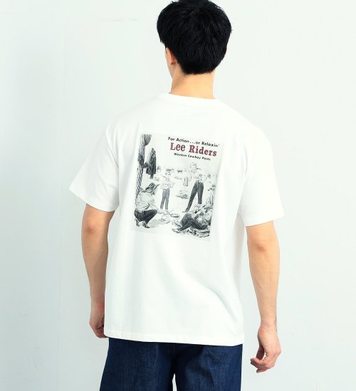 Lee(リー)の【おまとめ割対象】【Lee OUTDOORS】バックプリント(オールドアド)　半袖Tシャツ|トップス/Tシャツ/カットソー/メンズ|ホワイト