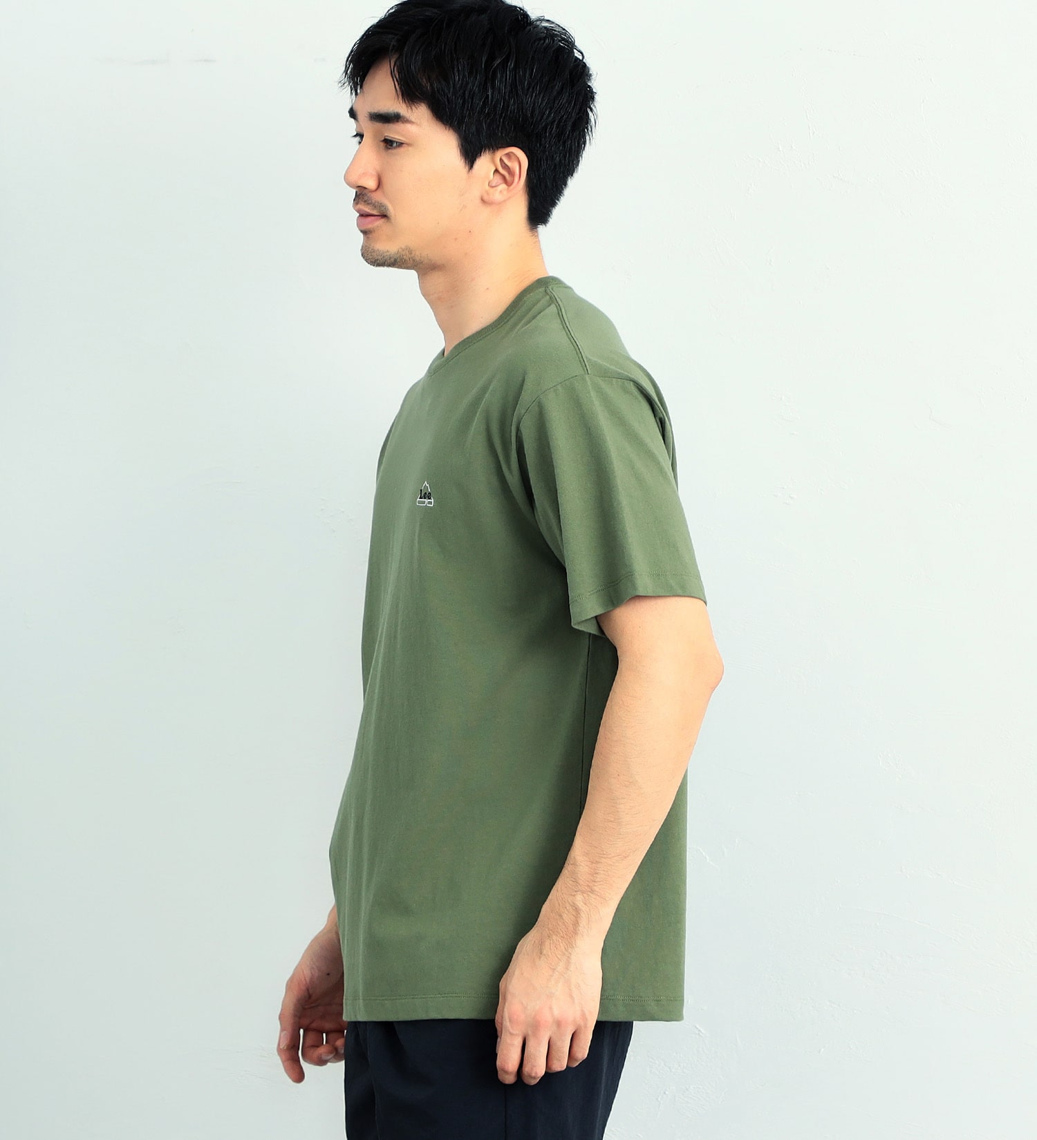 Lee(リー)の【おまとめ割対象】【Lee OUTDOORS】バックプリント(オールドアド)　半袖Tシャツ|トップス/Tシャツ/カットソー/メンズ|グリーン