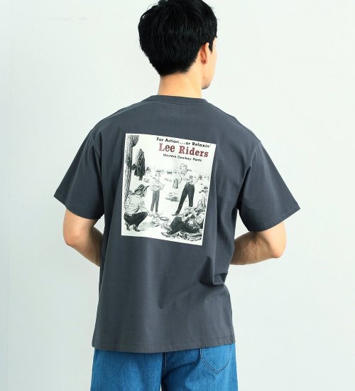 Lee(リー)の【おまとめ割対象】【Lee OUTDOORS】バックプリント(オールドアド)　半袖Tシャツ|トップス/Tシャツ/カットソー/メンズ|チャコールグレー