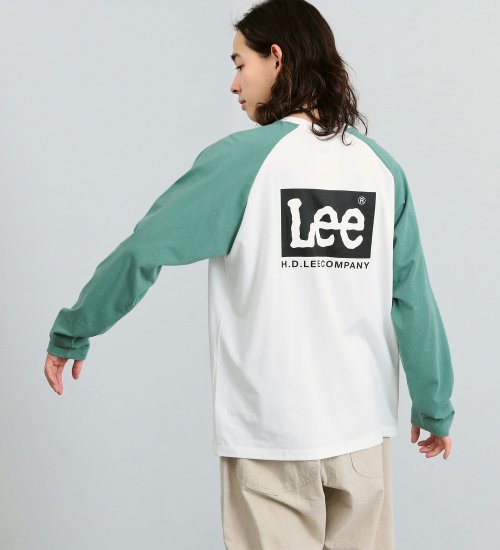 Lee(リー)の【SALE】Lee バックプリント ラグラン ロングスリーブTee|トップス/Tシャツ/カットソー/メンズ|ブルーグリーン