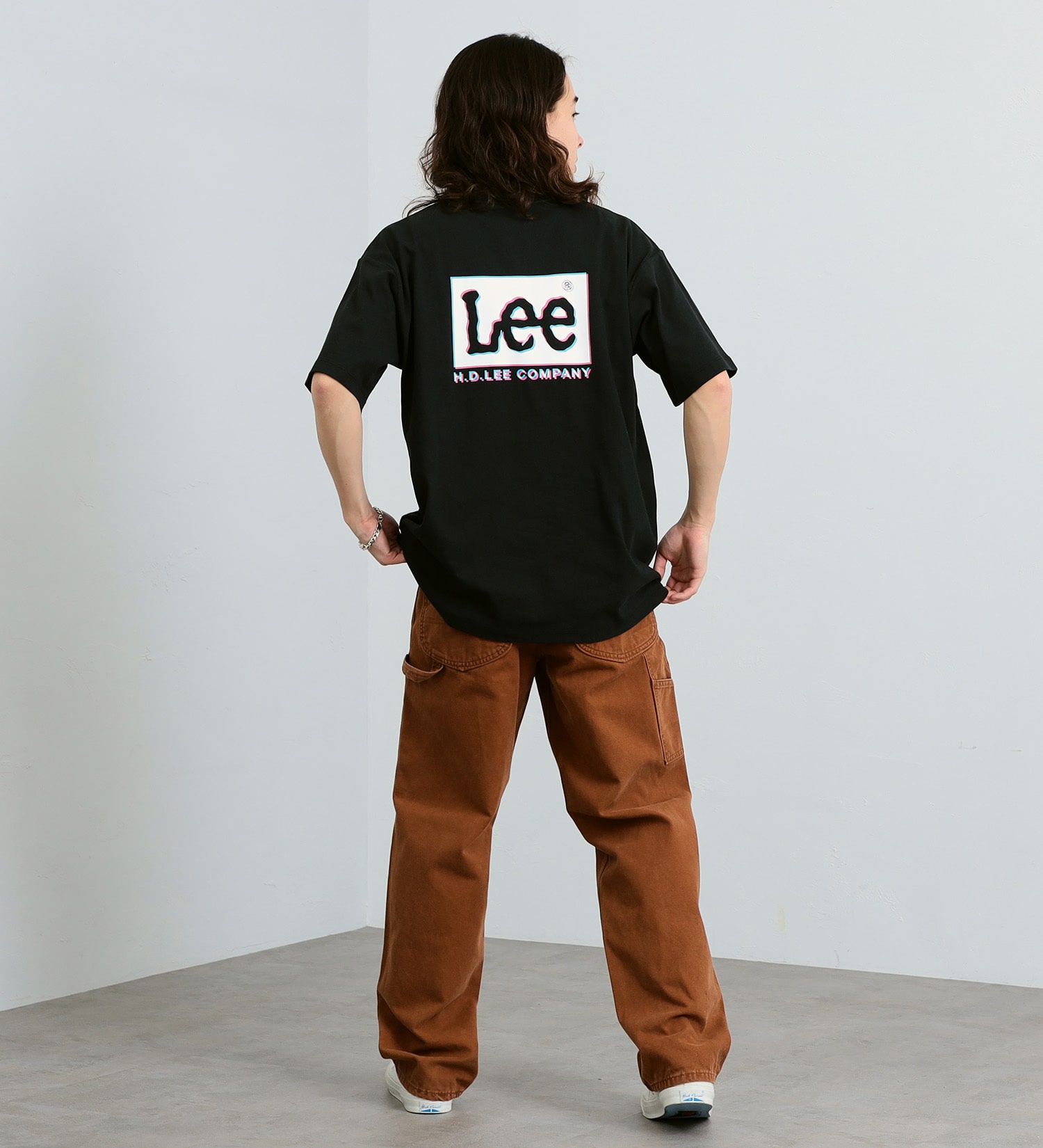 Lee(リー)の【GW SALE】Lee バックプリント ショートスリーブTee|トップス/Tシャツ/カットソー/メンズ|ブラック