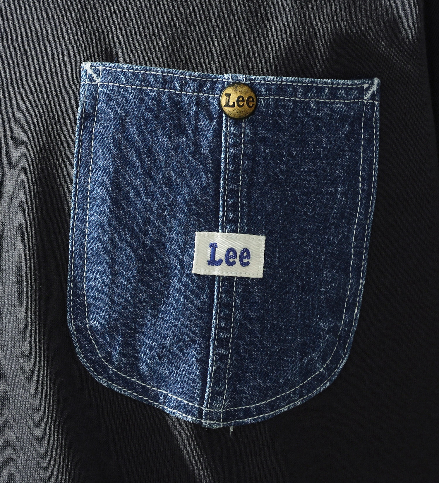 Lee(リー)のデニムポケット ショートスリーブTee|トップス/Tシャツ/カットソー/メンズ|チャコールグレー