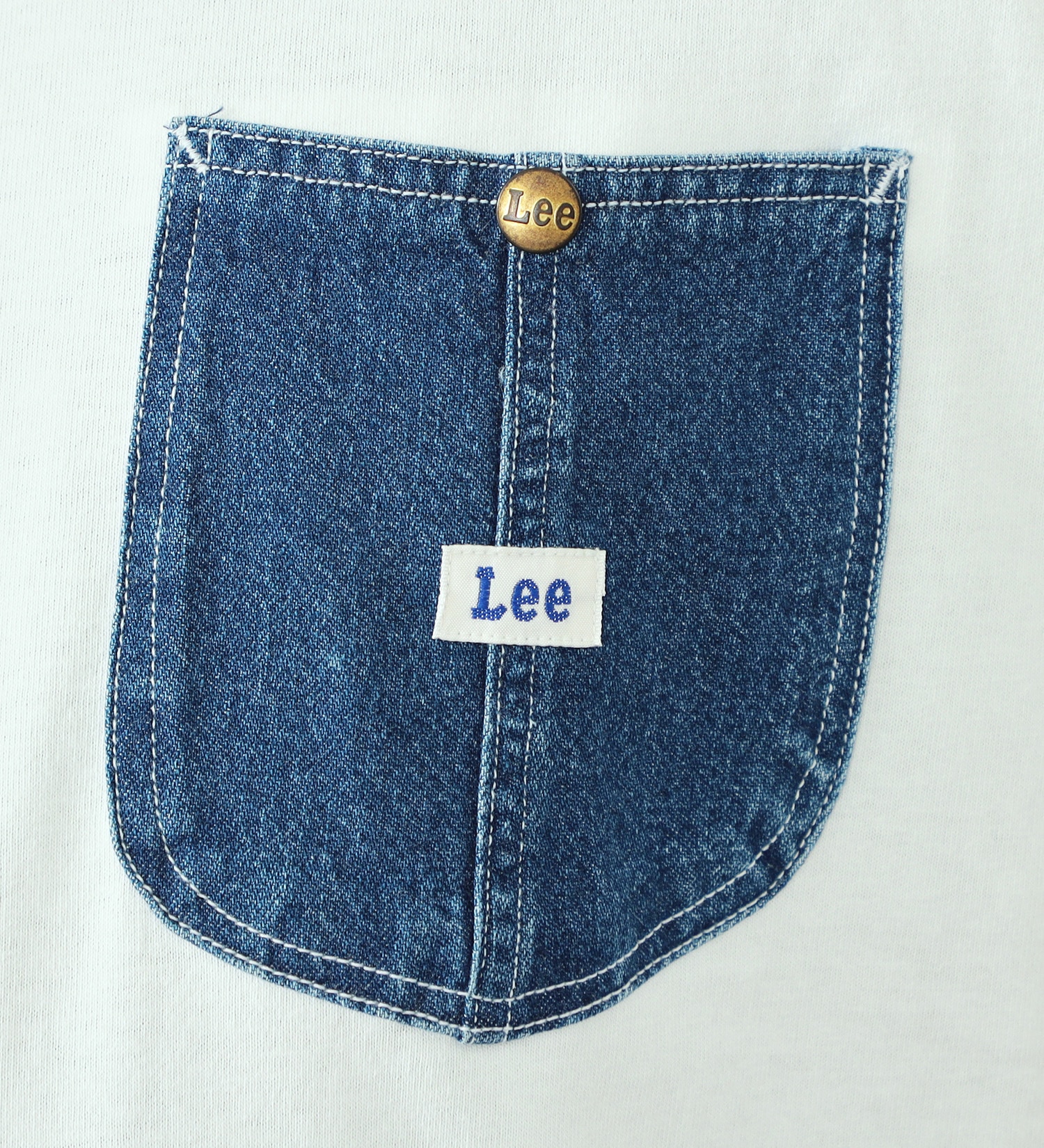 Lee(リー)の【大きいサイズ】デニムポケット ショートスリーブTee|トップス/Tシャツ/カットソー/メンズ|ホワイト