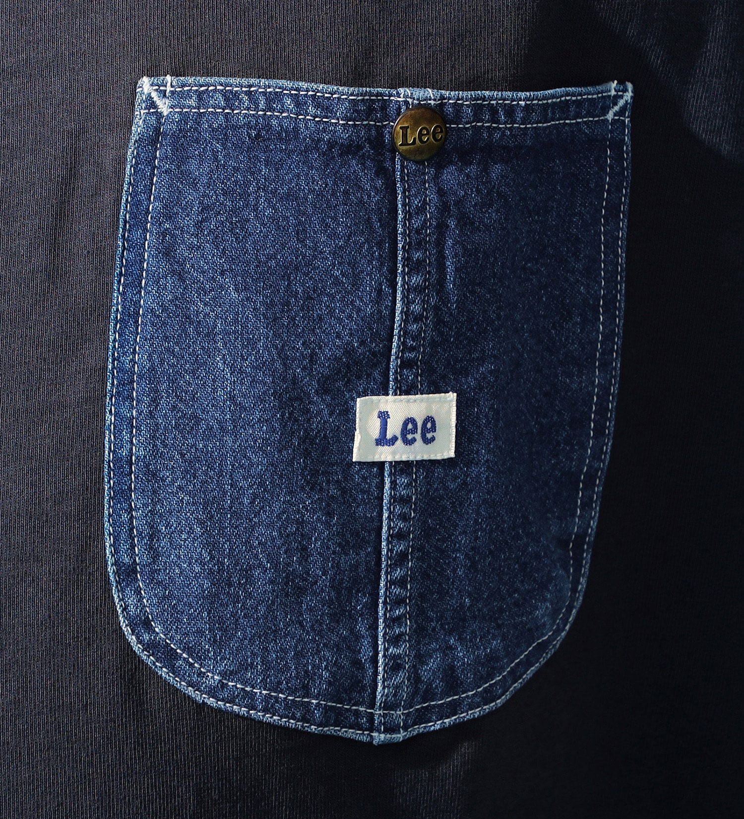 Lee(リー)の【大きいサイズ】デニムポケット ショートスリーブTee|トップス/Tシャツ/カットソー/メンズ|チャコール