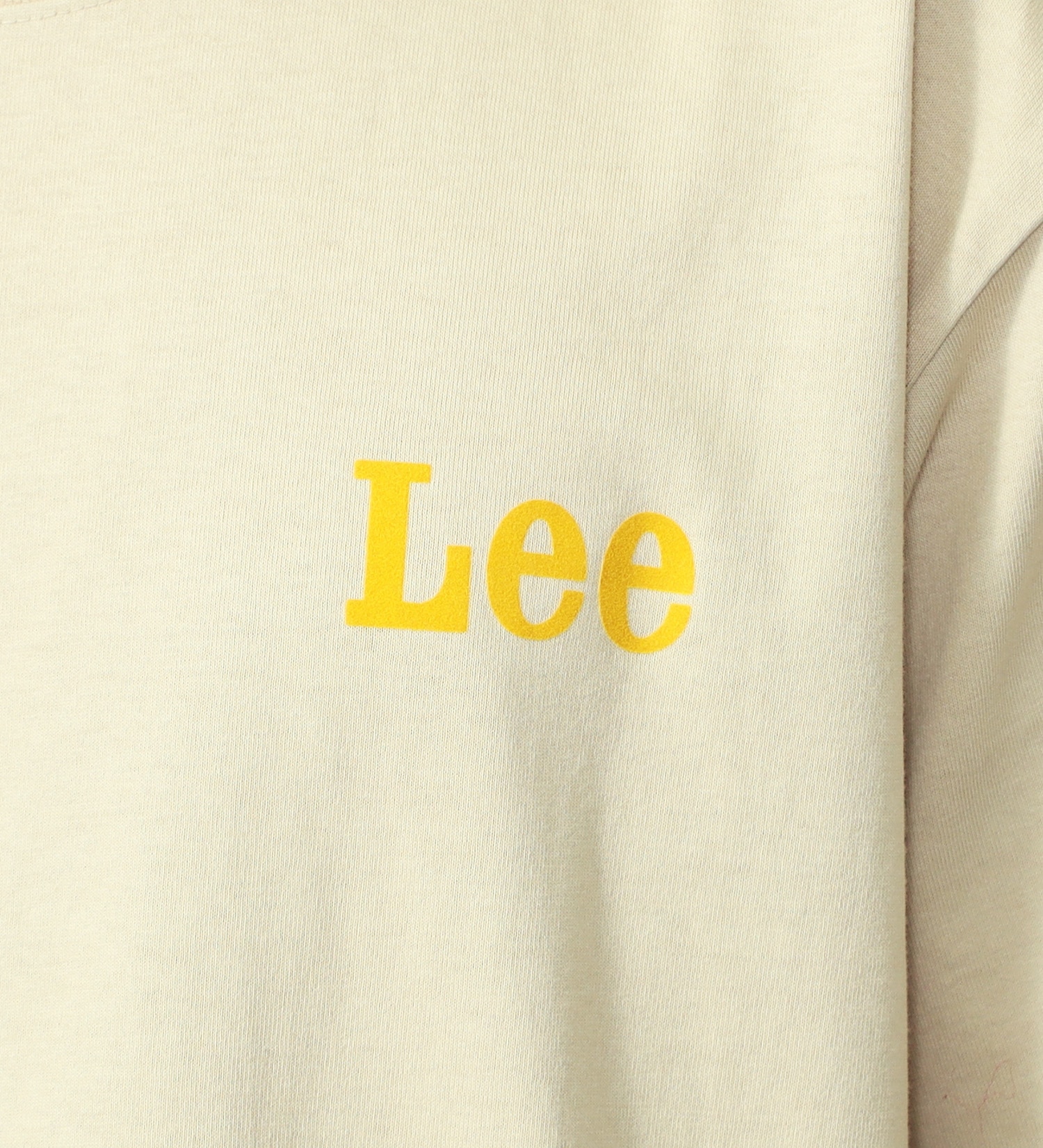 Lee(リー)のブルドッグ フロッキープリント ショートスリーブTee|トップス/Tシャツ/カットソー/メンズ|ベージュ