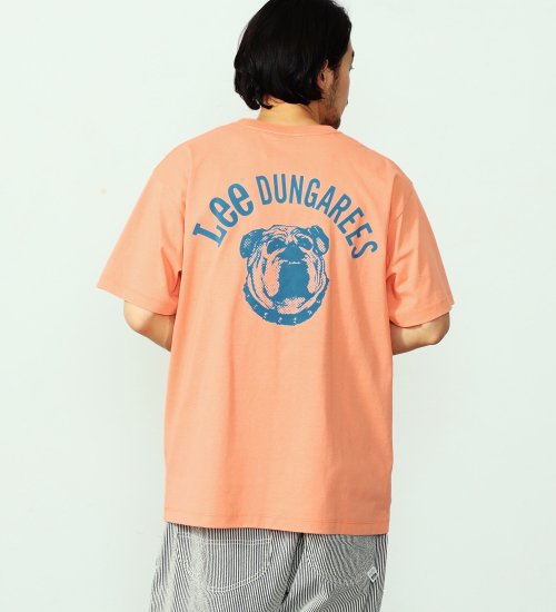 Lee(リー)の【GW SALE】ブルドッグ フロッキープリント ショートスリーブTee|トップス/Tシャツ/カットソー/メンズ|オレンジ