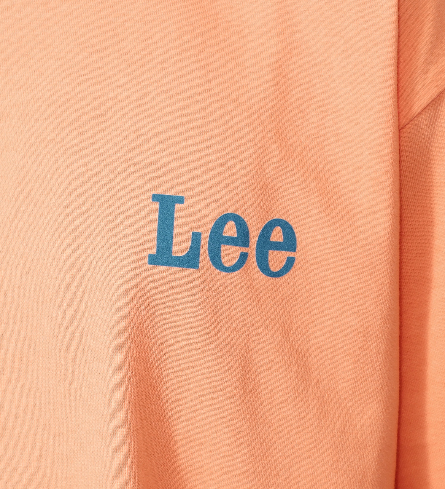 Lee(リー)のブルドッグ フロッキープリント ショートスリーブTee|トップス/Tシャツ/カットソー/メンズ|オレンジ