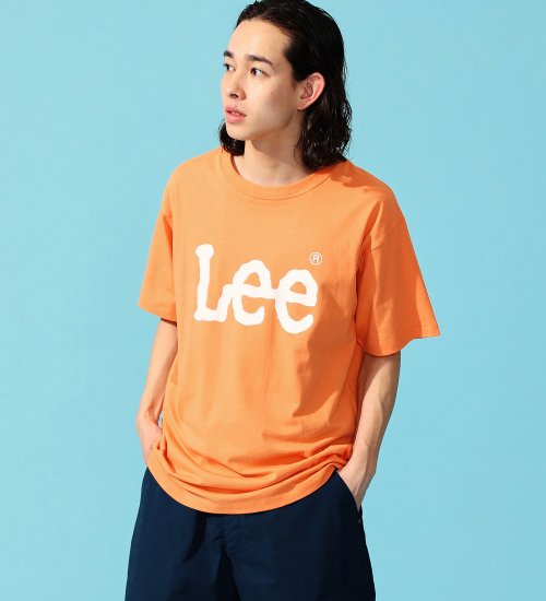 Lee(リー)の【ポイントアップ対象】Lee ロゴ ショートスリーブTee|トップス/Tシャツ/カットソー/メンズ|オレンジ