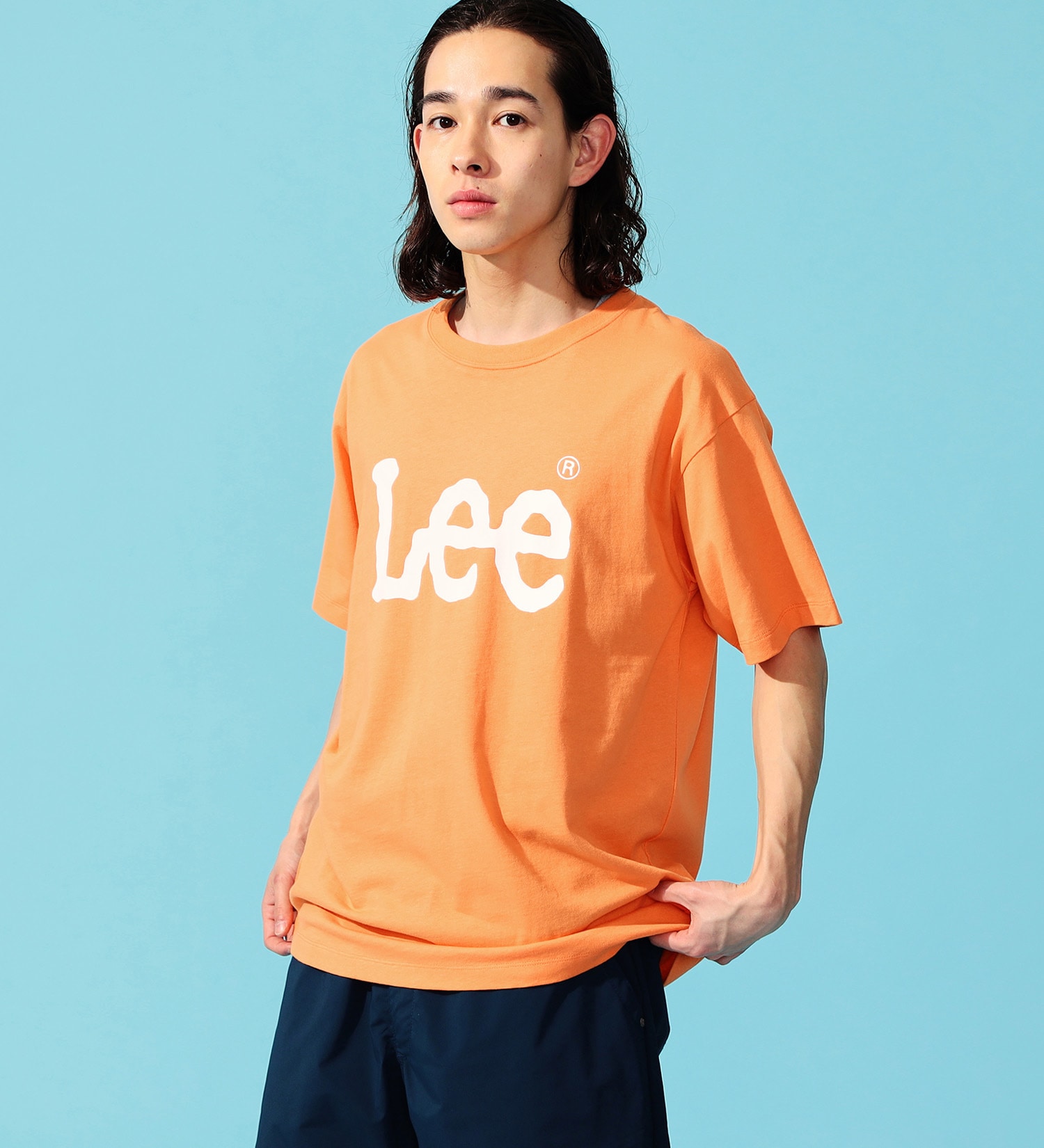 Lee(リー)のLee ロゴ ショートスリーブTee|トップス/Tシャツ/カットソー/メンズ|オレンジ