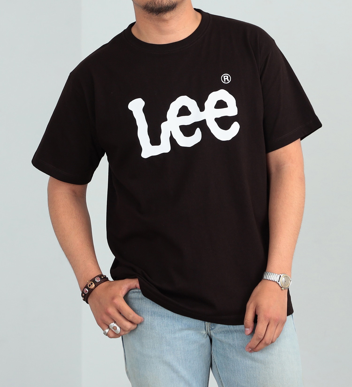 Lee(リー)の【FINAL SALE】Lee ロゴ ショートスリーブTee|トップス/Tシャツ/カットソー/メンズ|ブラック