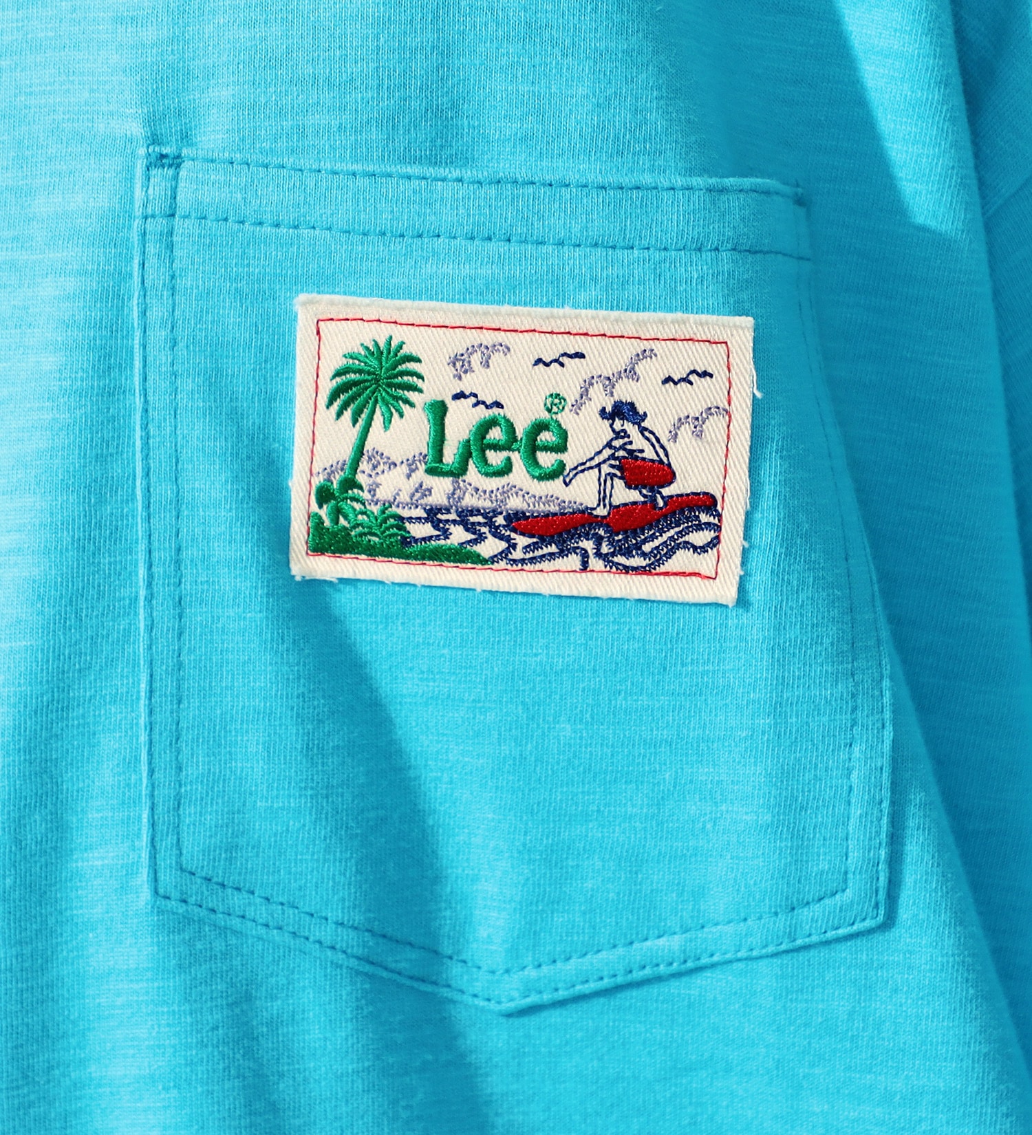Lee(リー)のアロハ サーフショートスリーブTee|トップス/Tシャツ/カットソー/メンズ|ターコイズブルー