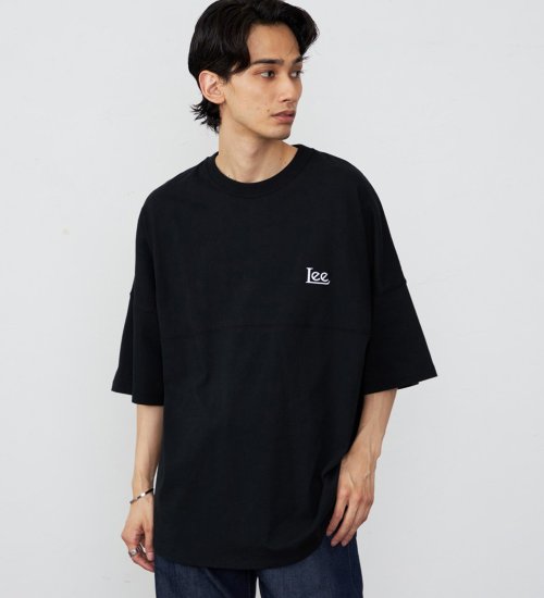 Lee(リー)のラウンドヘムショートスリーブTシャツ|トップス/Tシャツ/カットソー/メンズ|ブラック