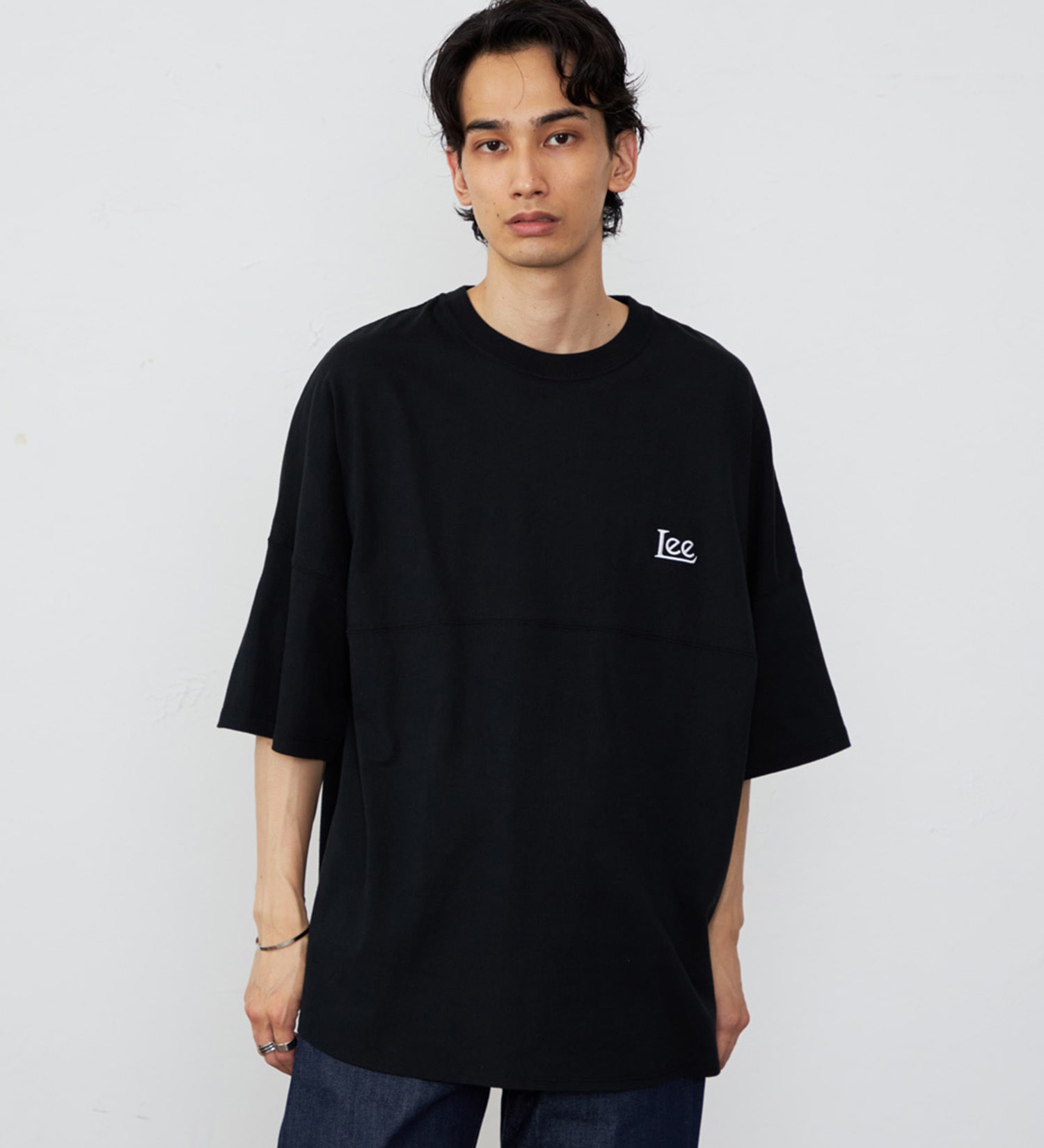Lee(リー)のラウンドヘムショートスリーブTシャツ|トップス/Tシャツ/カットソー/メンズ|ブラック
