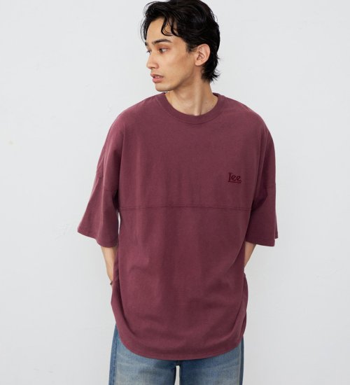 Lee(リー)のラウンドヘムショートスリーブTシャツ|トップス/Tシャツ/カットソー/メンズ|ワイン