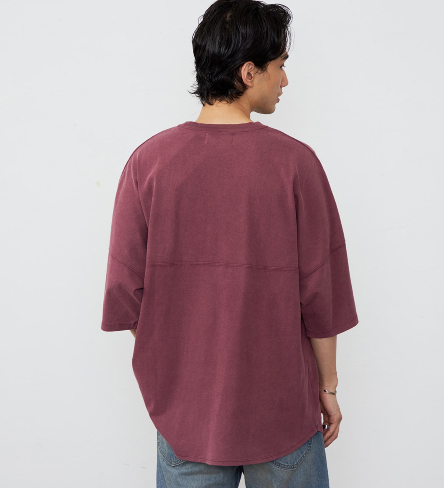 Lee(リー)のラウンドヘムショートスリーブTシャツ|トップス/Tシャツ/カットソー/メンズ|ワイン