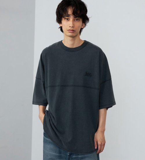 Lee(リー)のラウンドヘムショートスリーブTシャツ|トップス/Tシャツ/カットソー/メンズ|チャコールグレー