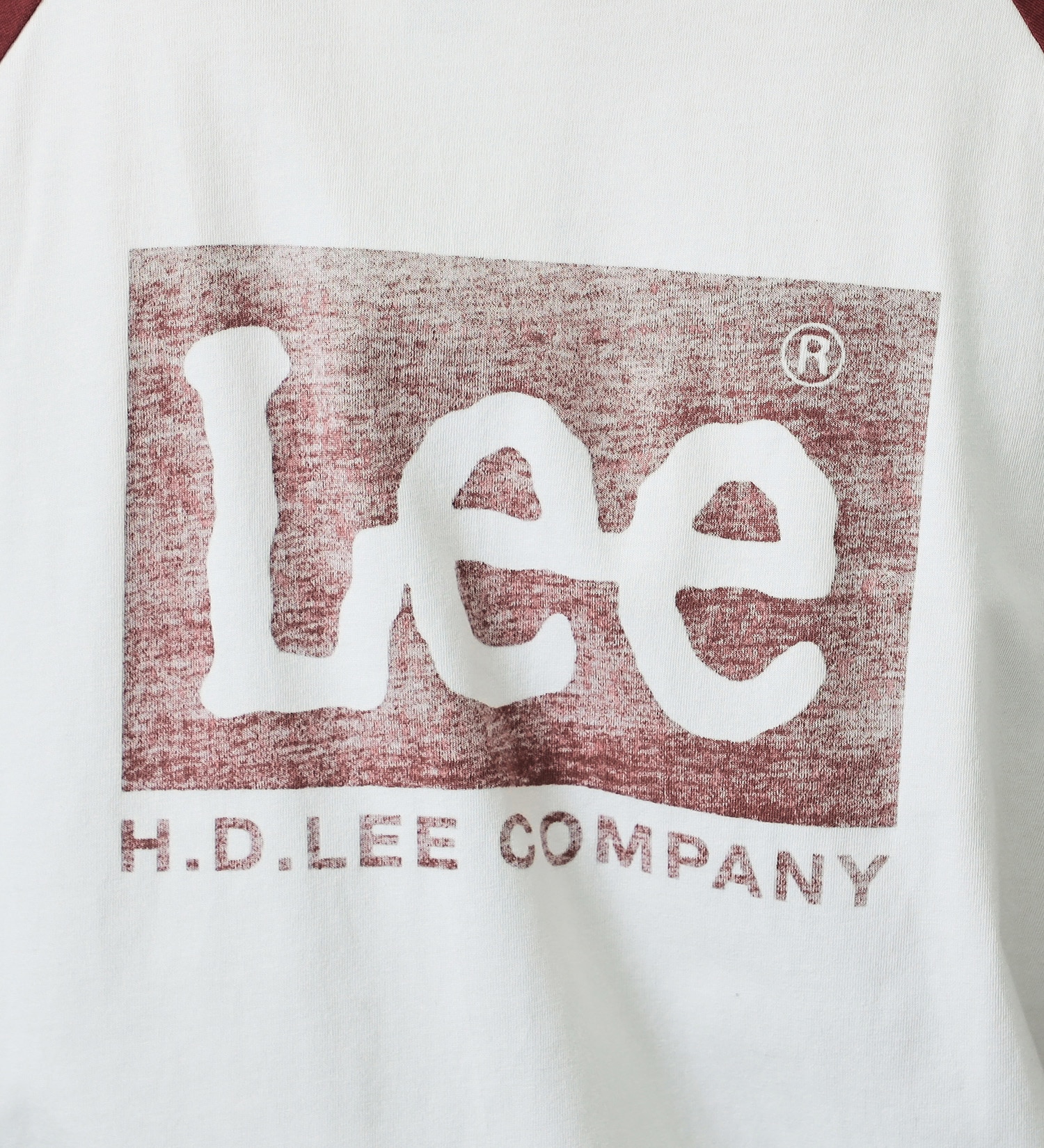 Lee(リー)の【親子リンク】ロングセラー Leeロゴバックプリント長袖Tシャツ|トップス/Tシャツ/カットソー/メンズ|ワインレッド