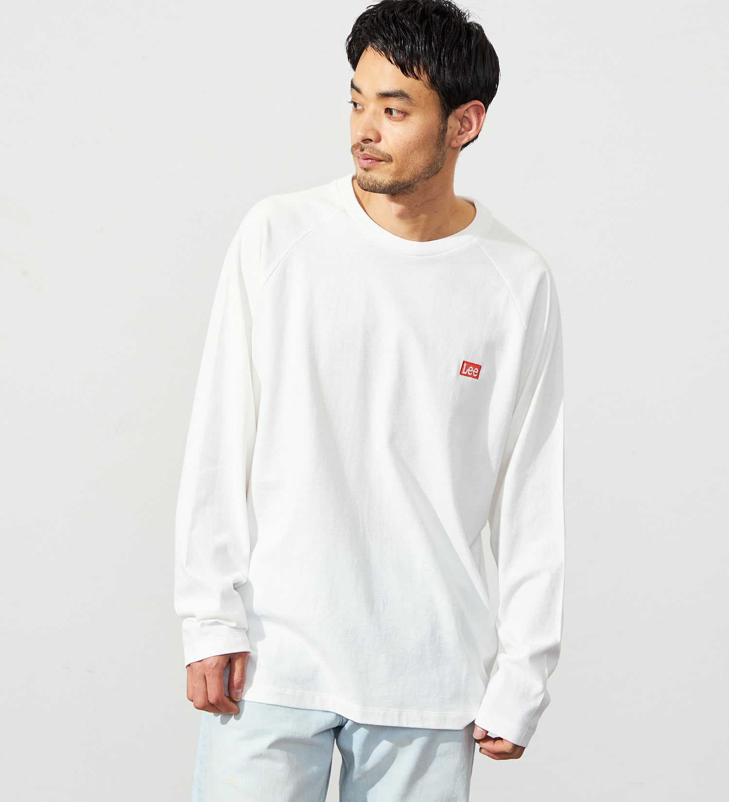 Lee(リー)の【親子コーデ】バックプリント 長袖Tシャツ/オーバーラッププリント|トップス/Tシャツ/カットソー/メンズ|ホワイト