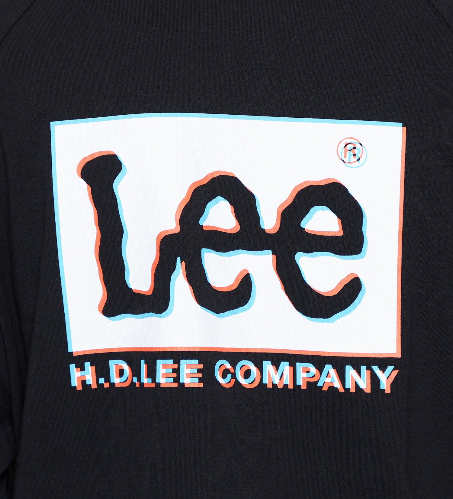 Lee(リー)の【親子コーデ】バックプリント 長袖Tシャツ/オーバーラッププリント|トップス/Tシャツ/カットソー/メンズ|ブラック