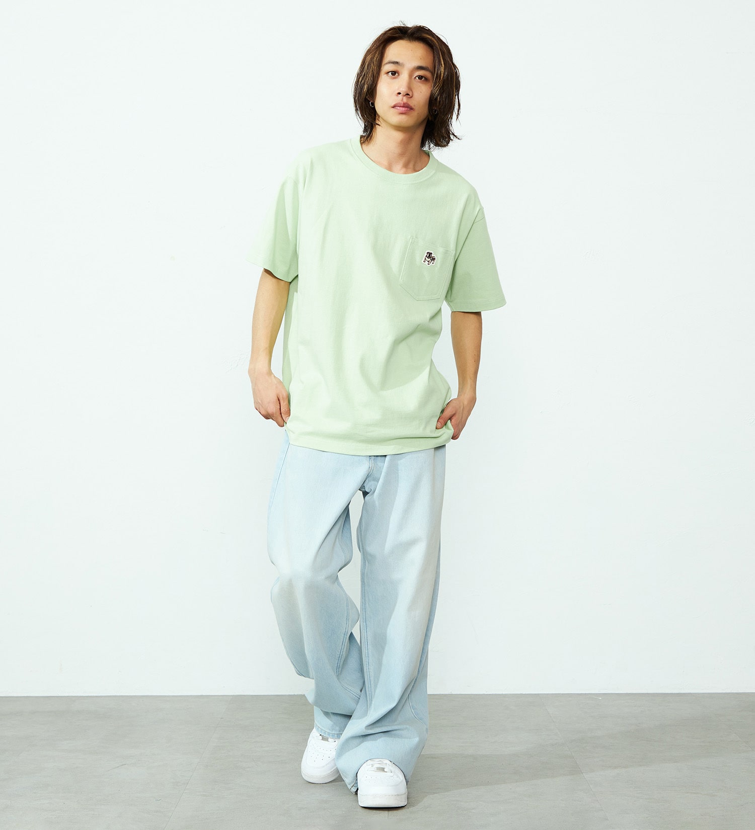 Lee(リー)のブルドッグワッペンTシャツ|トップス/Tシャツ/カットソー/メンズ|グリーン