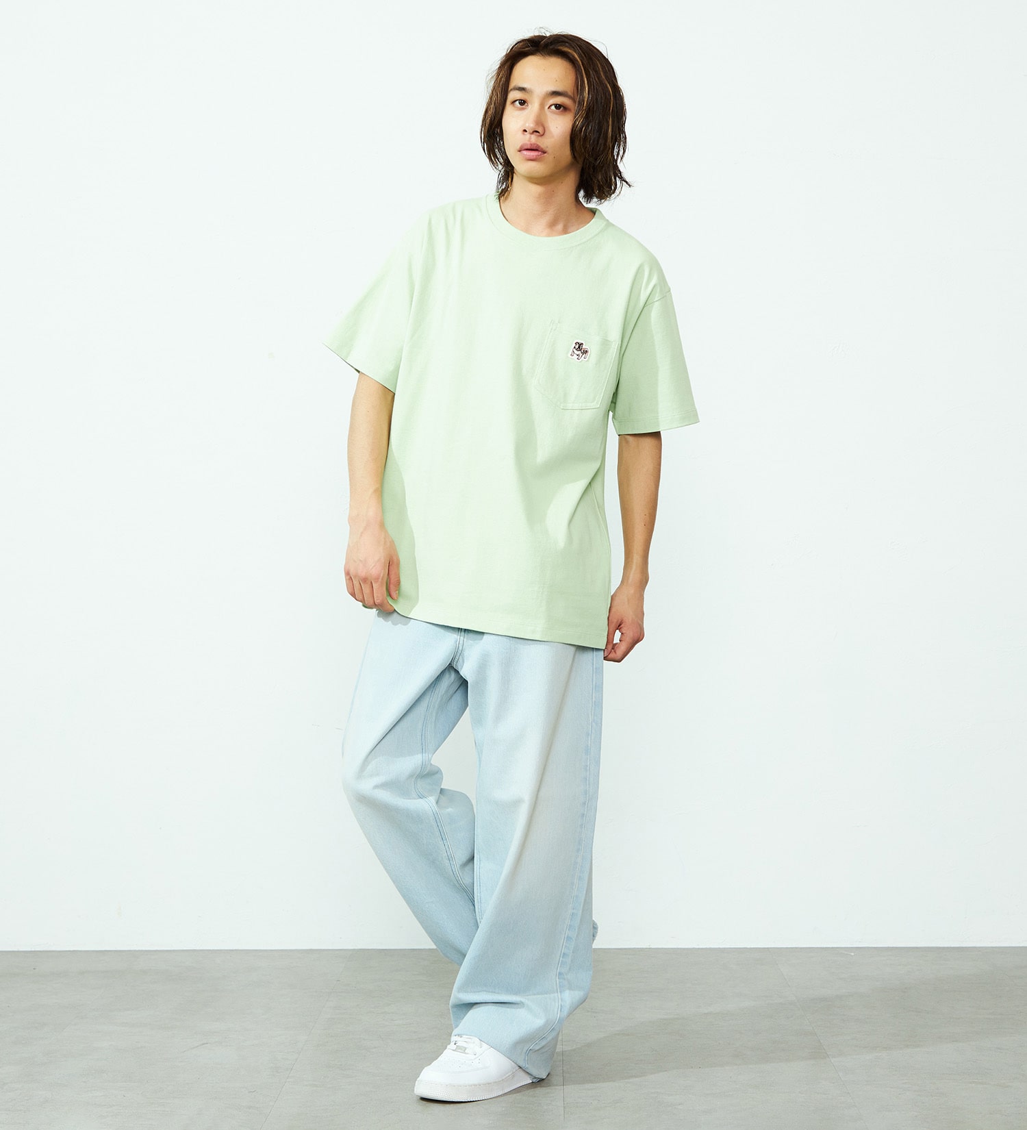 Lee(リー)のブルドッグワッペンTシャツ|トップス/Tシャツ/カットソー/メンズ|グリーン