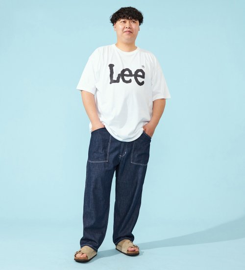 Lee(リー)の【ビッグサイズ】ビッグLeeロゴTシャツ|トップス/Tシャツ/カットソー/メンズ|ホワイト