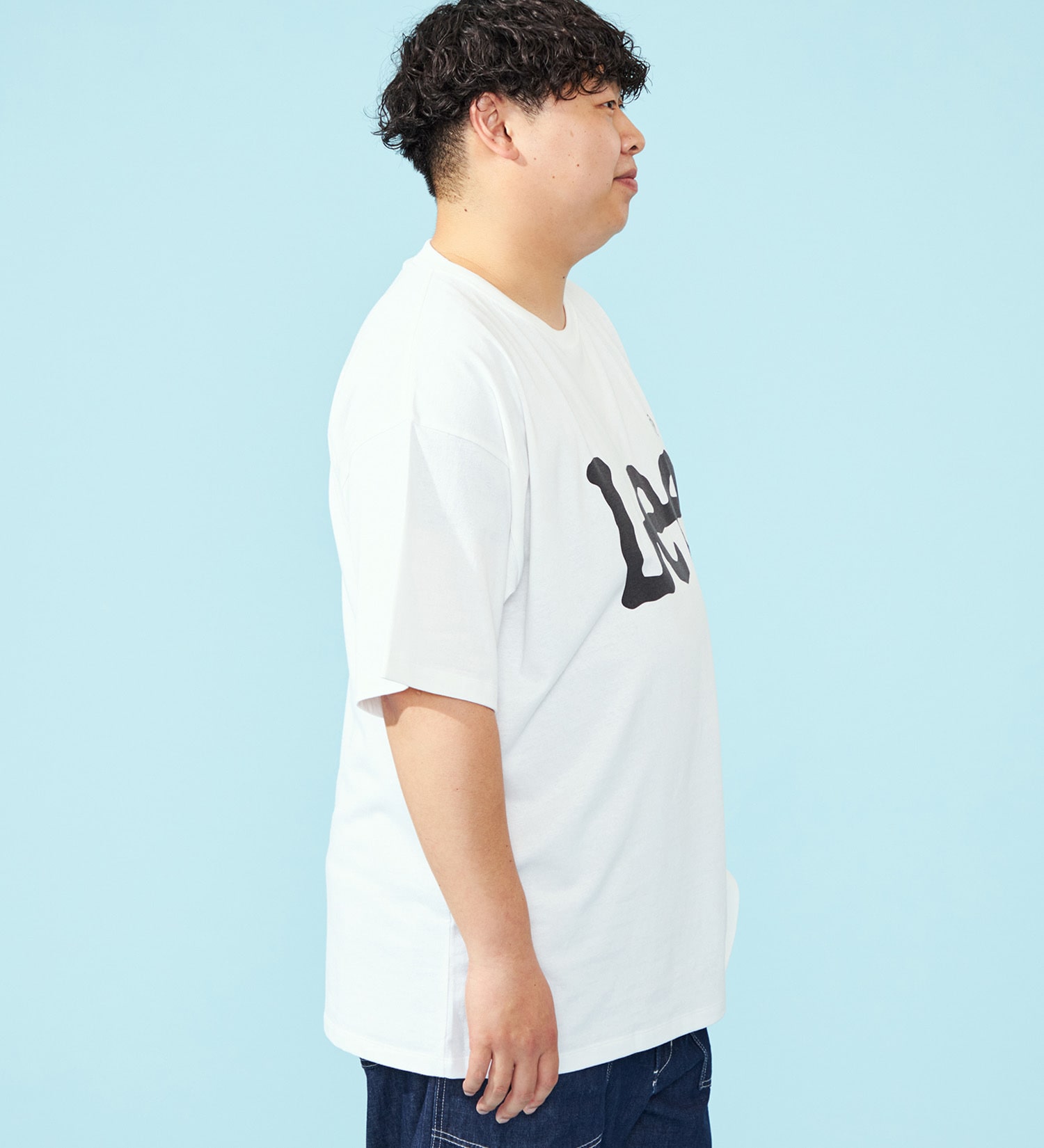 Lee(リー)の【おまとめ割対象】【大きいサイズ】ビッグLeeロゴTシャツ|トップス/Tシャツ/カットソー/メンズ|ホワイト