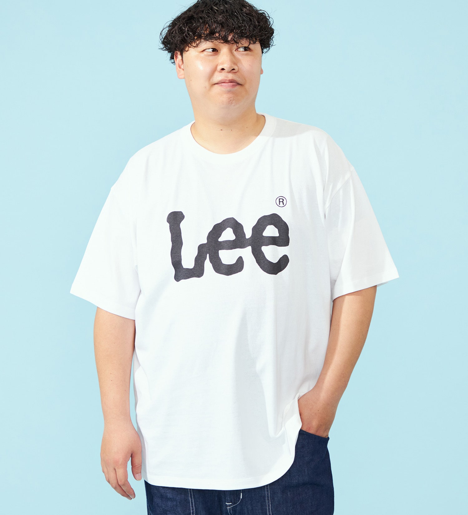 Lee(リー)の【おまとめ割対象】【大きいサイズ】ビッグLeeロゴTシャツ|トップス/Tシャツ/カットソー/メンズ|ホワイト