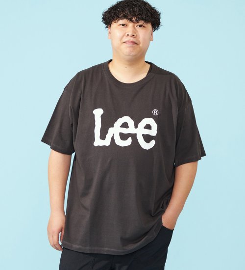 Lee(リー)の【ビッグサイズ】ビッグLeeロゴTシャツ|トップス/Tシャツ/カットソー/メンズ|チャコールグレー