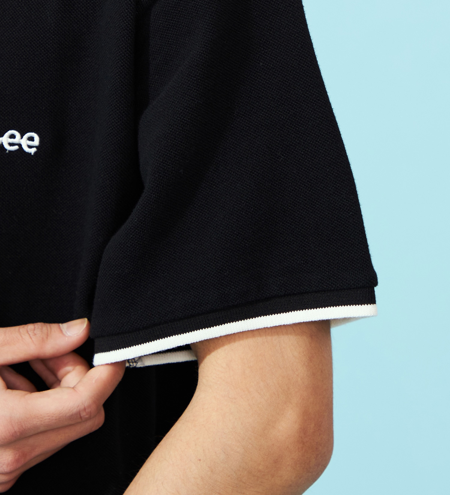 Lee(リー)の【おまとめ割対象】鹿の子ラインリブTシャツ|トップス/Tシャツ/カットソー/メンズ|ブラック