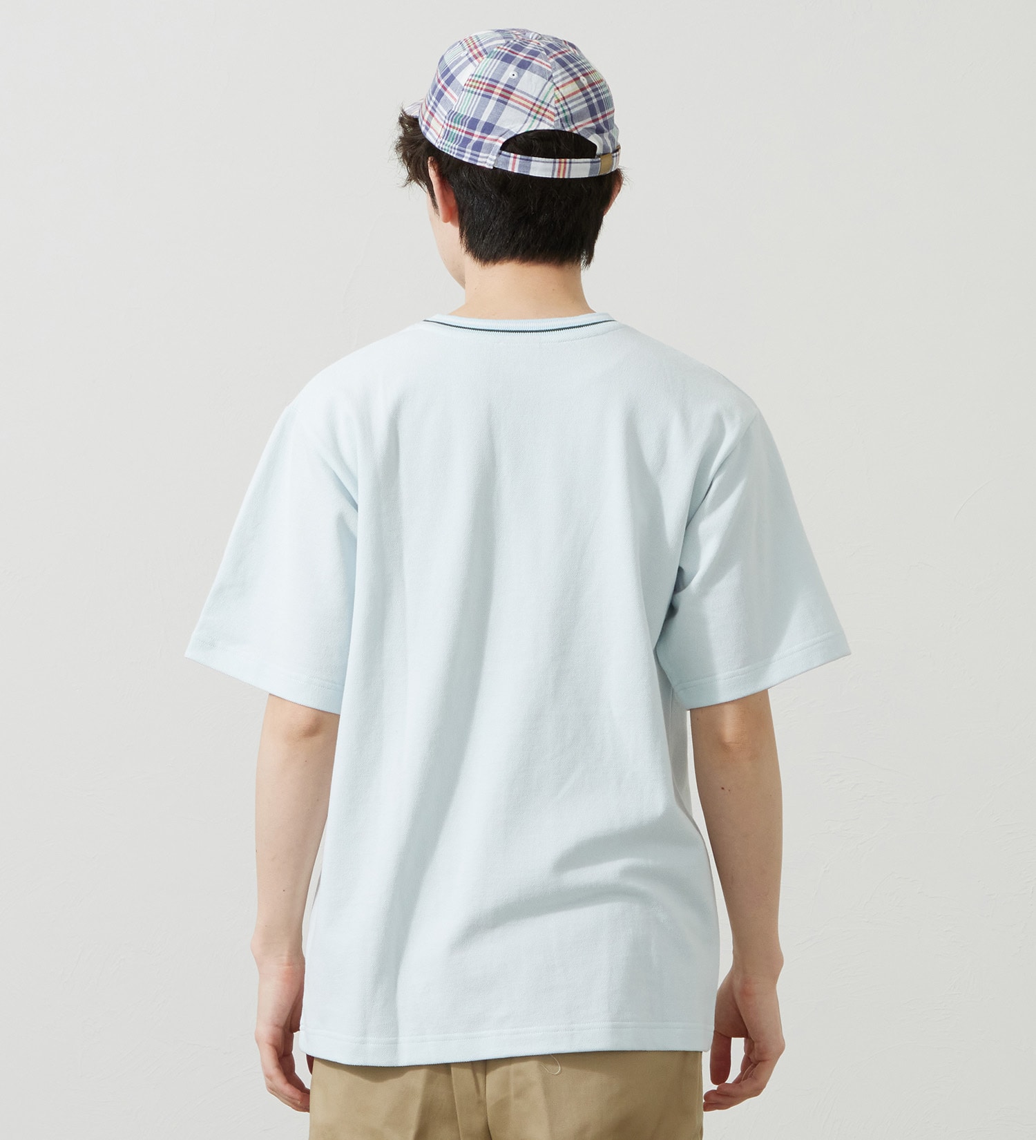 Lee(リー)のラインリブTシャツ カノコ素材|トップス/Tシャツ/カットソー/メンズ|ブルー