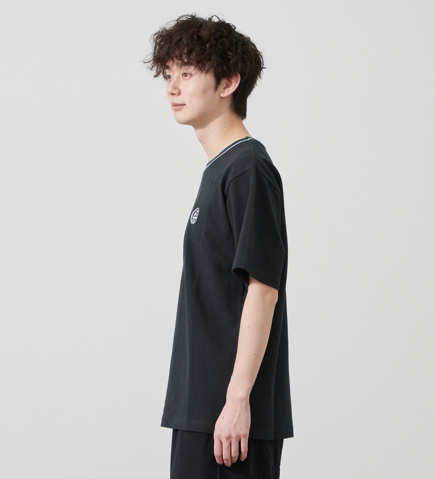 Lee(リー)のラインリブTシャツ カノコ素材|トップス/Tシャツ/カットソー/メンズ|ブラック