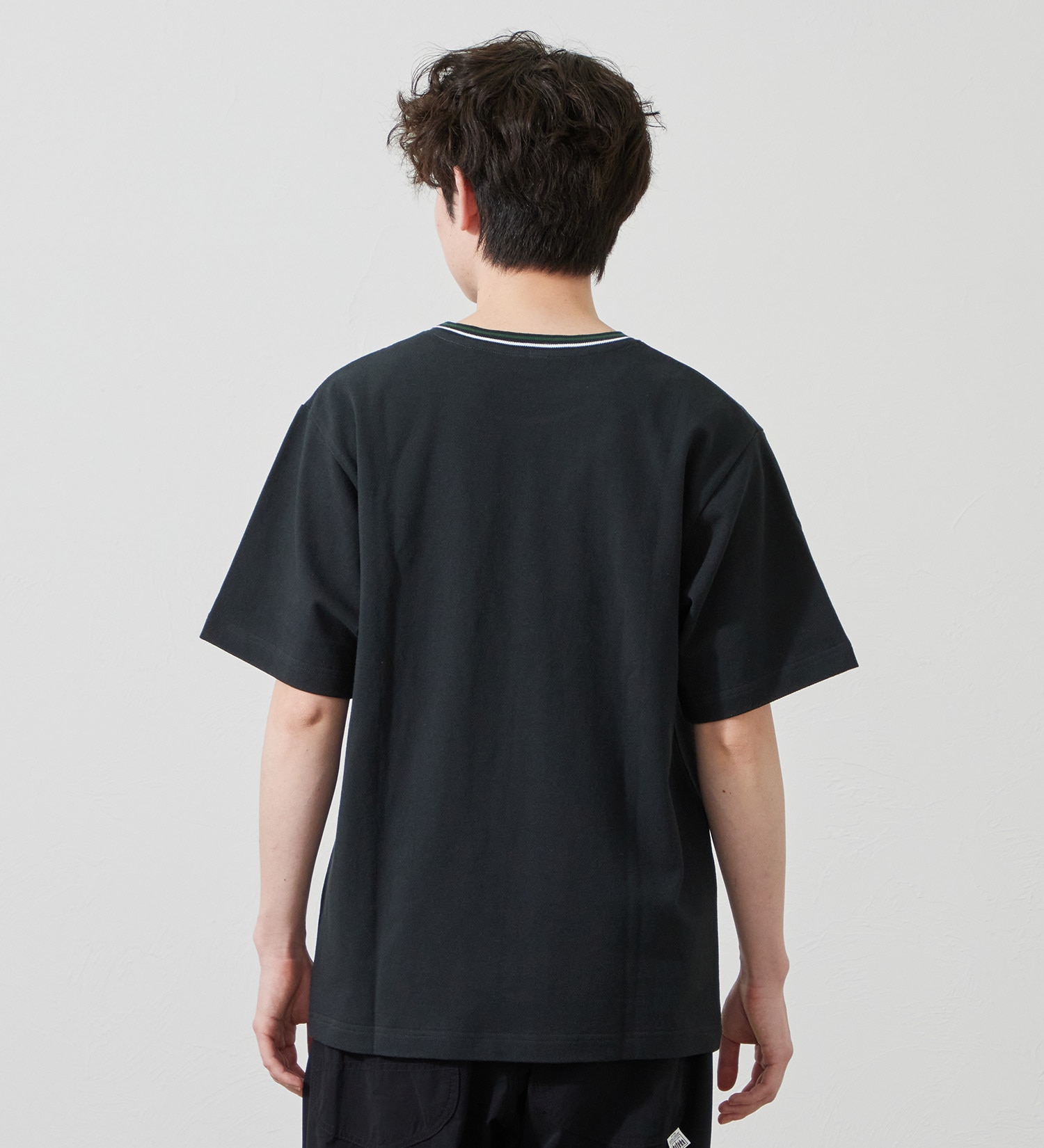 Lee(リー)のラインリブTシャツ カノコ素材|トップス/Tシャツ/カットソー/メンズ|ブラック