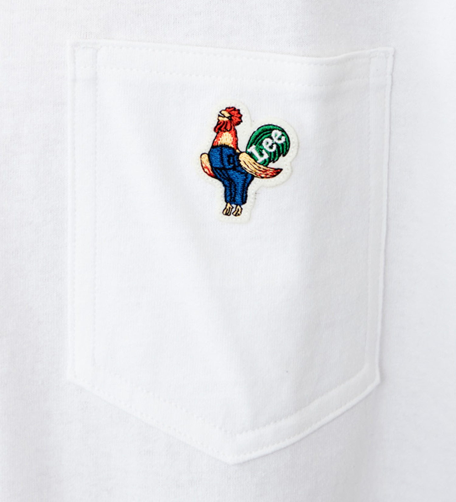 Lee(リー)のワッペンポケット ロングスリーブTシャツ|トップス/Tシャツ/カットソー/メンズ|ホワイト