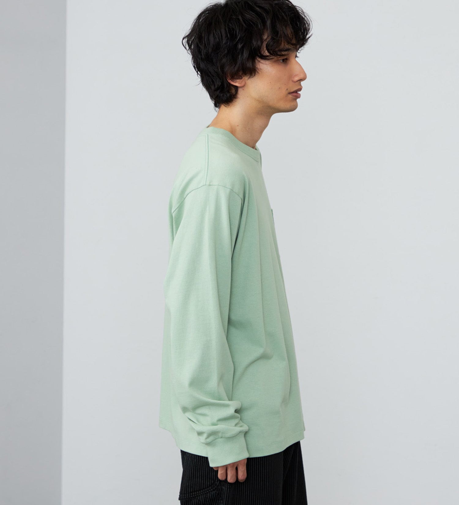 Lee(リー)のワッペンポケット ロングスリーブTシャツ|トップス/Tシャツ/カットソー/メンズ|グリーン