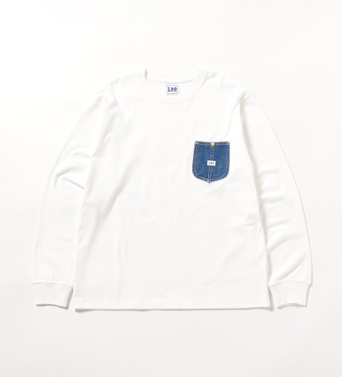 Lee(リー)のワークポケットL/S Teeシャツ|トップス/Tシャツ/カットソー/メンズ|ホワイト