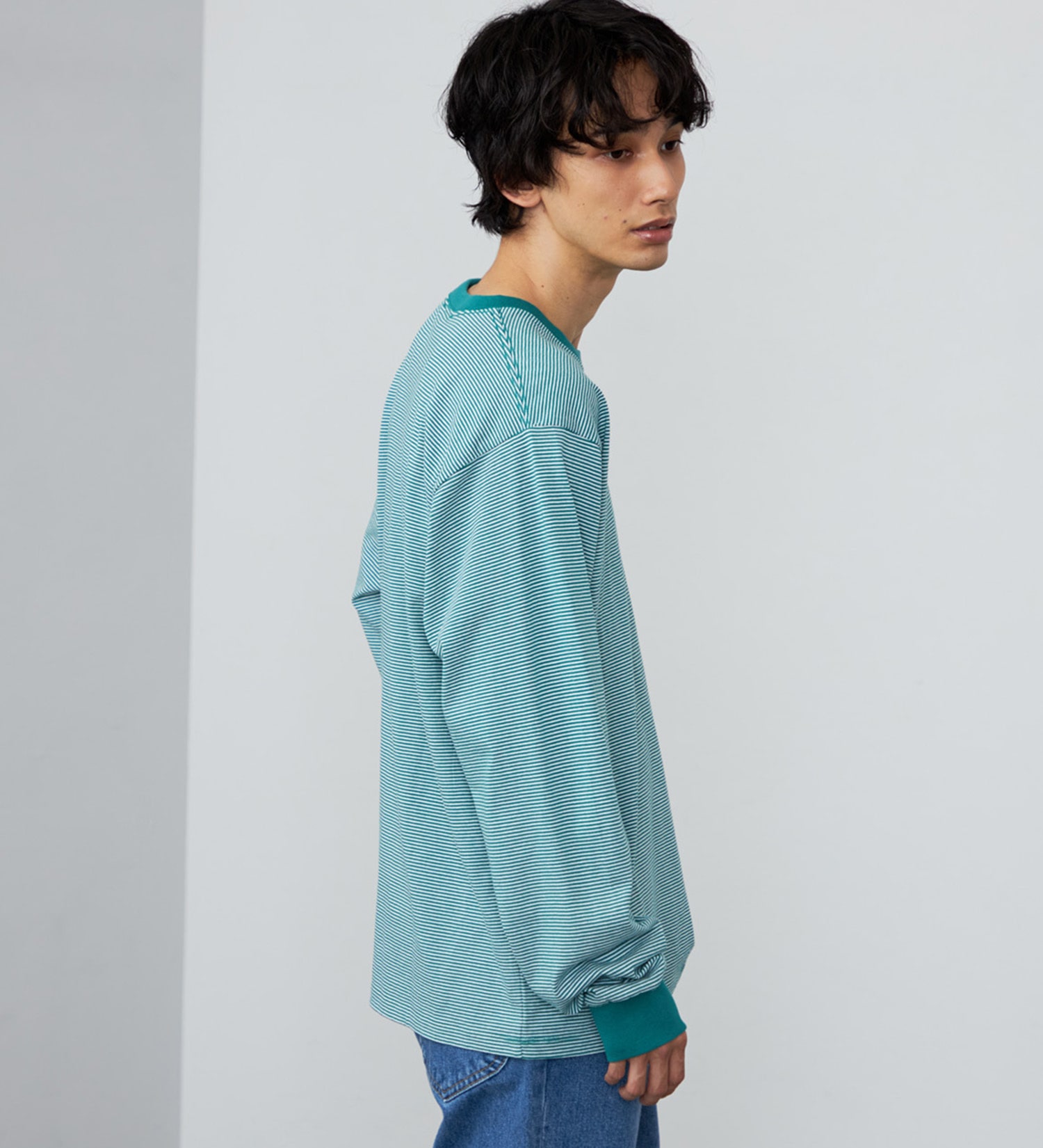Lee(リー)のデニムポケット ロングスリーブTシャツ【ロングセラー】|トップス/Tシャツ/カットソー/メンズ|グリーン