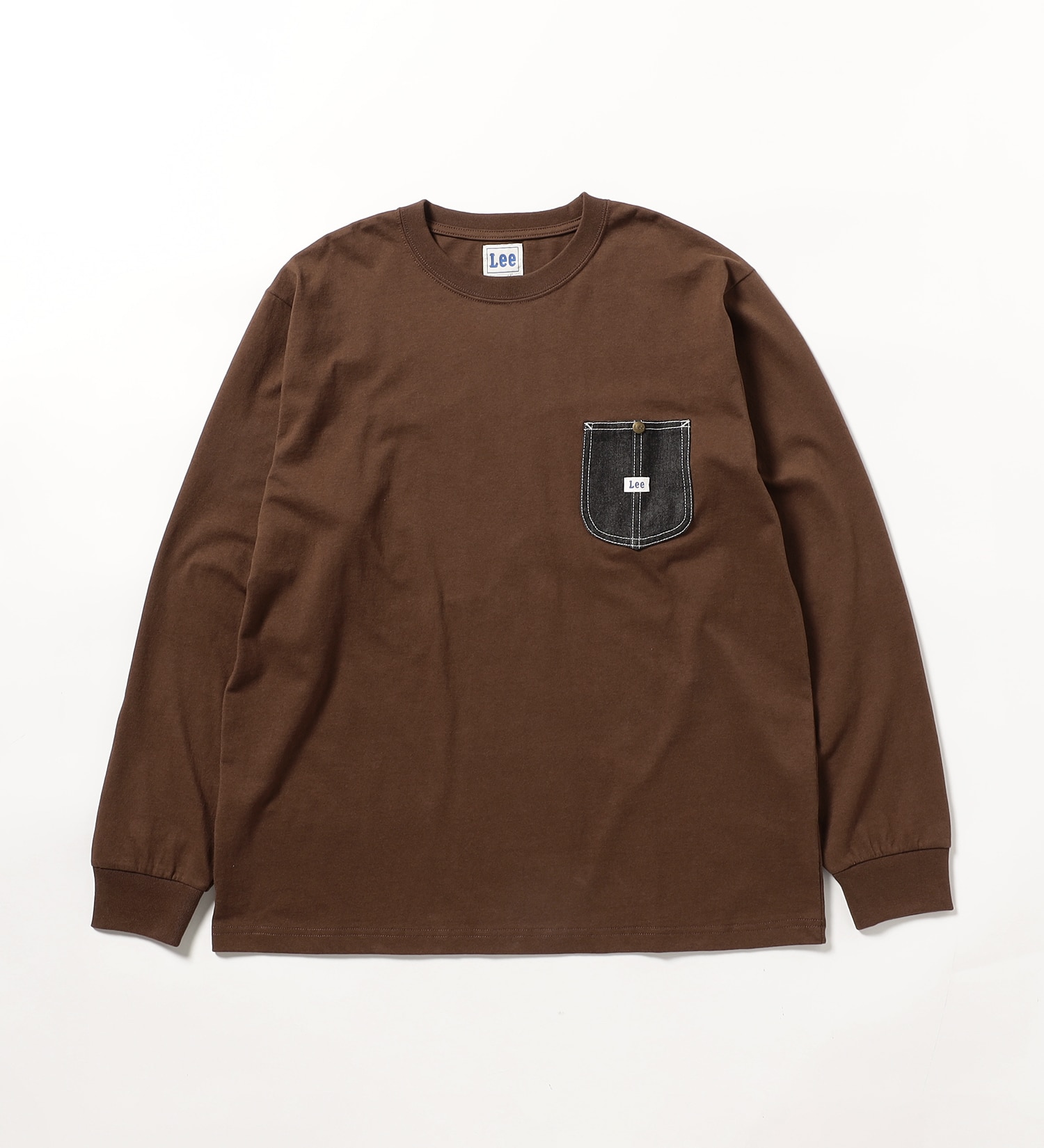 Lee(リー)のワークポケットL/S Teeシャツ|トップス/Tシャツ/カットソー/メンズ|ブラウン