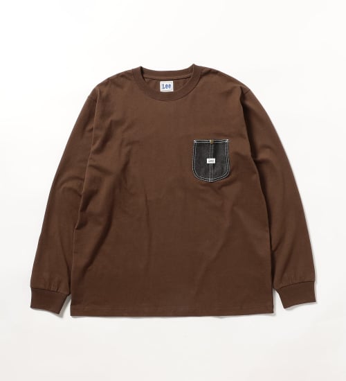 Lee(リー)のワークポケットL/S Teeシャツ|トップス/Tシャツ/カットソー/メンズ|ブラウン