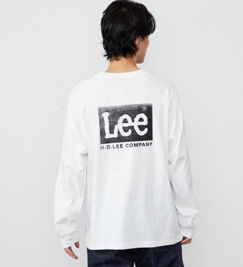 Lee(リー)のLeeロゴバックプリント ロングスリーブTシャツ【ロングセラー】|トップス/Tシャツ/カットソー/メンズ|ホワイト