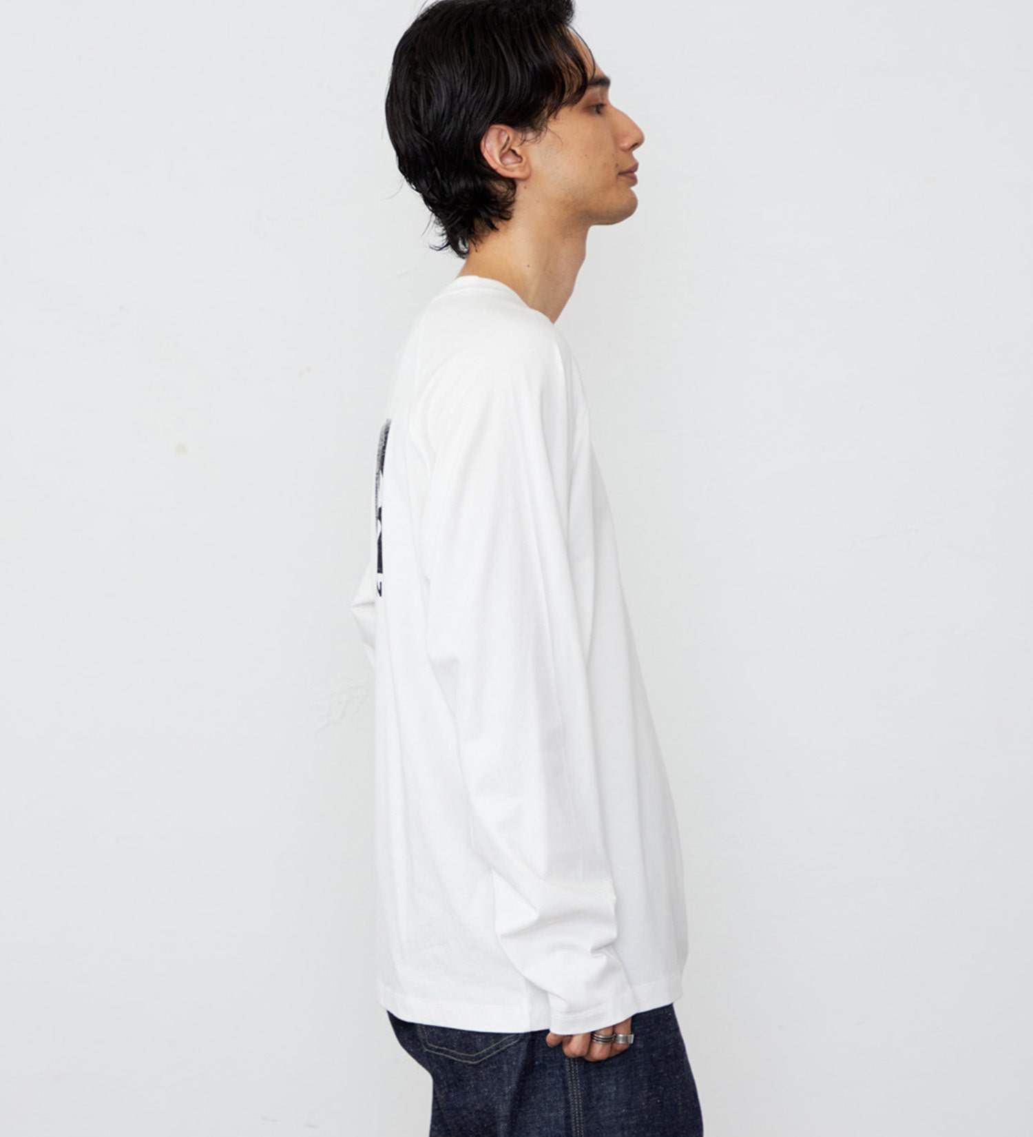 Lee(リー)のLeeロゴバックプリント ロングスリーブTシャツ【ロングセラー】|トップス/Tシャツ/カットソー/メンズ|ホワイト