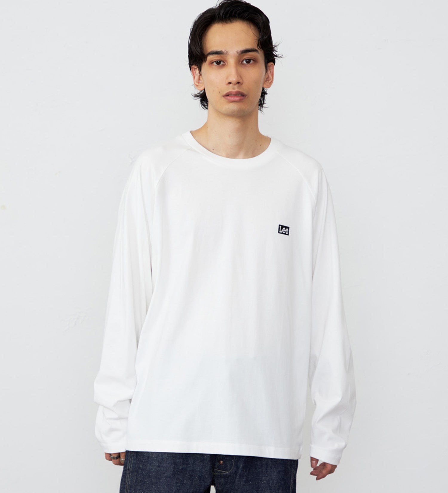 Lee(リー)のLeeロゴバックプリント ロングスリーブTシャツ【ロングセラー】|トップス/Tシャツ/カットソー/メンズ|ホワイト